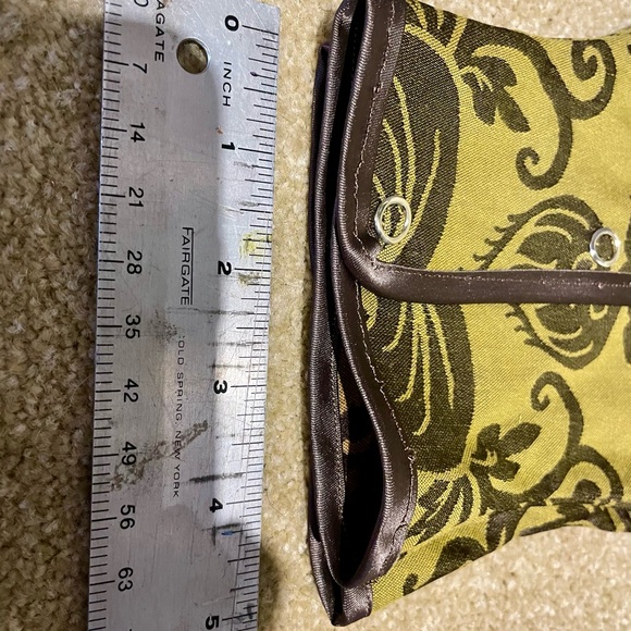 Green brocade Victorian snap on gaiters waterproof steampunk spats - Picture 8 of 10